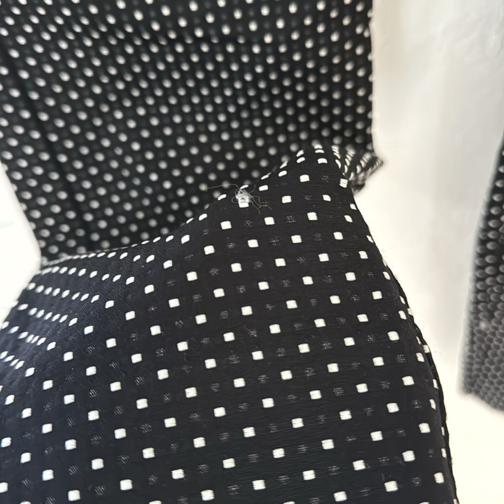 Cabi Seaside Chic Black White Polka Dot Trouser Pant Style #5175 Womens 6 - Picture 3 of 7